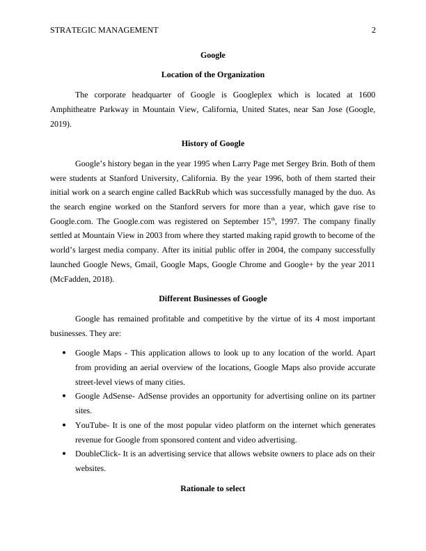 External and Internal Analysis of Google_2