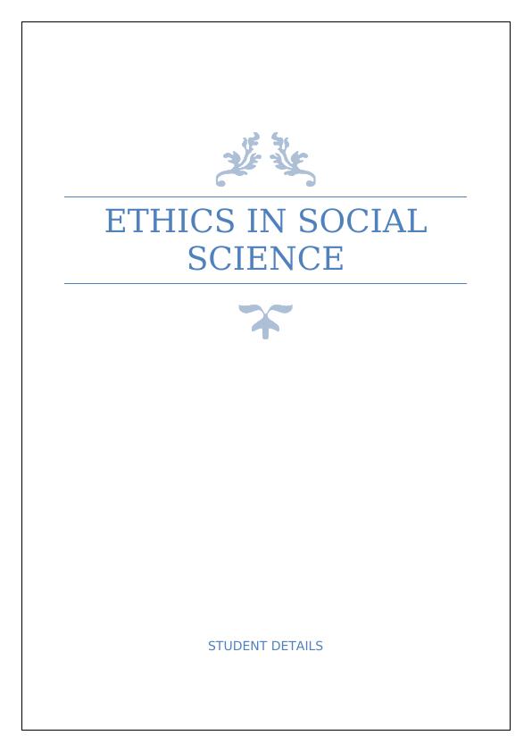 Ethics in Social Science_1