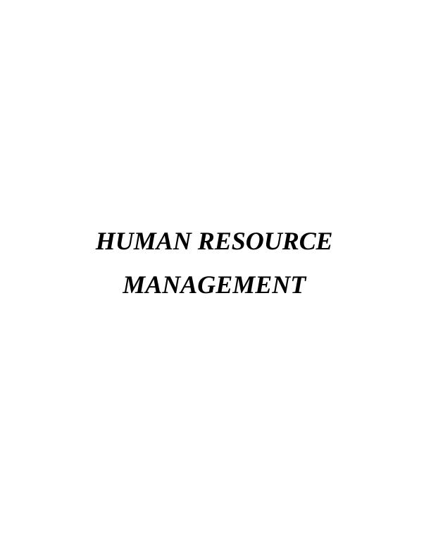 Human Resource Management of Primark : Report_1