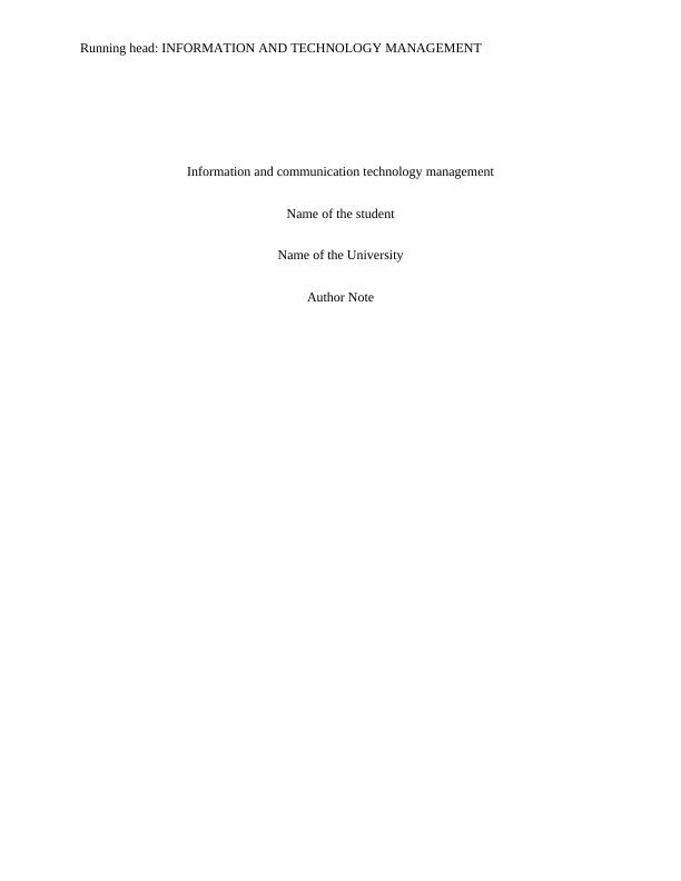 Information and Technology Management Doc_1