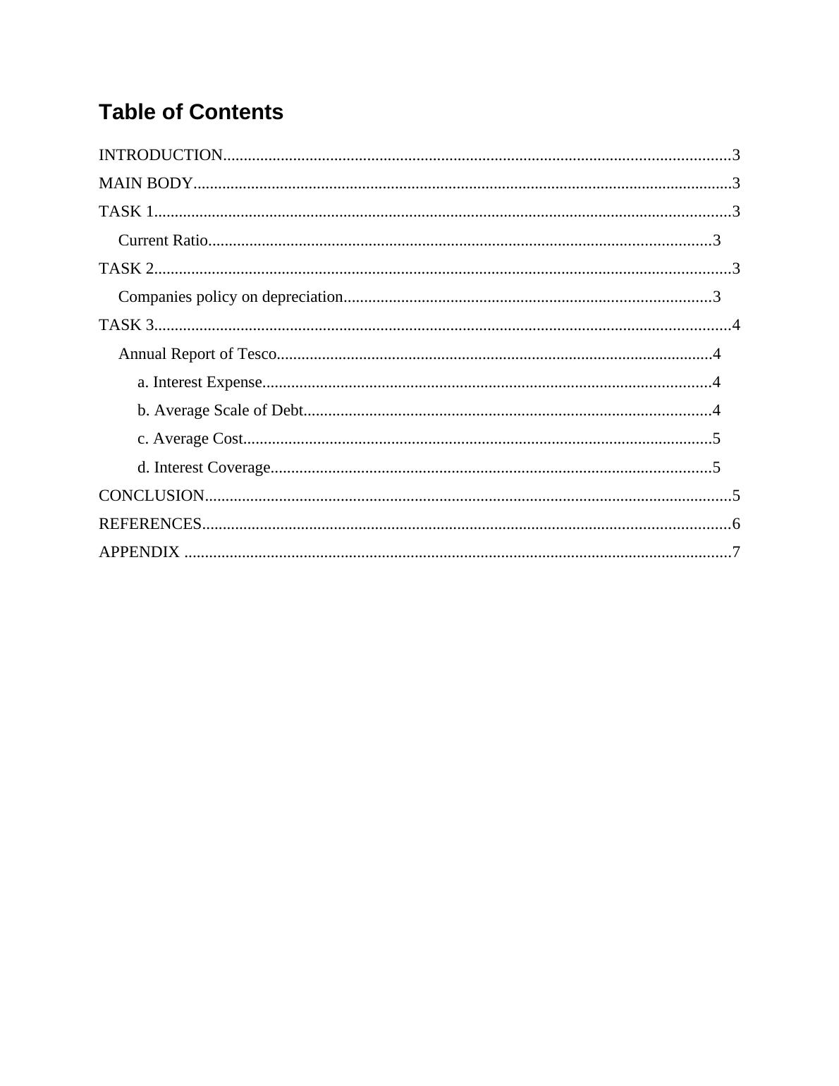 Financial Statements of Tesco