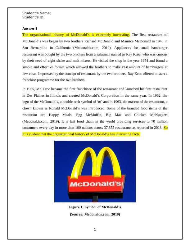 Organizational History of McDonald's_2
