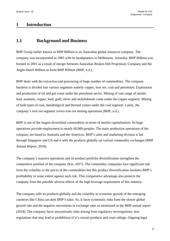 Financial Analysis Report on BHP_4