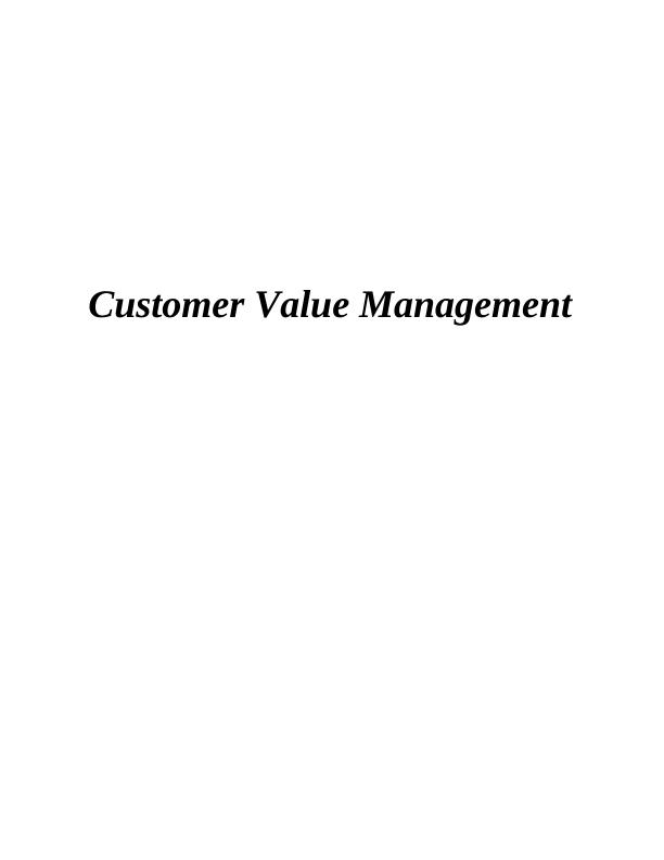 Determination and calculation of consumer's lifetime value of organisation_1