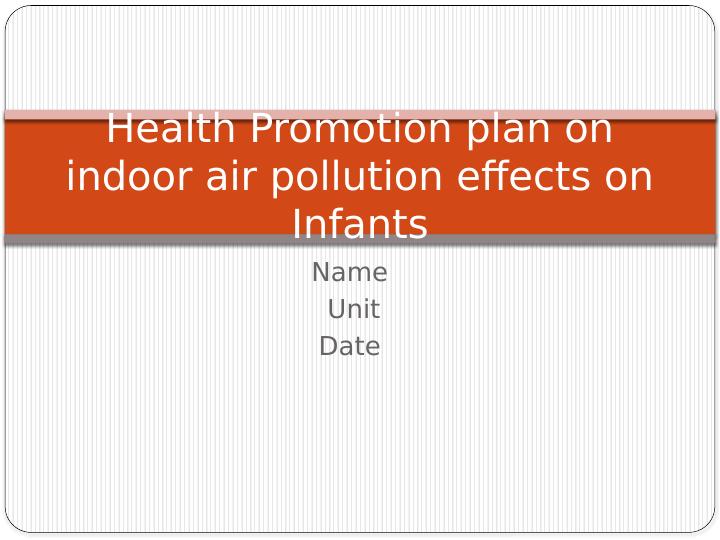 Health Promotion Plan on Indoor Air Pollution Effects on Infants_1