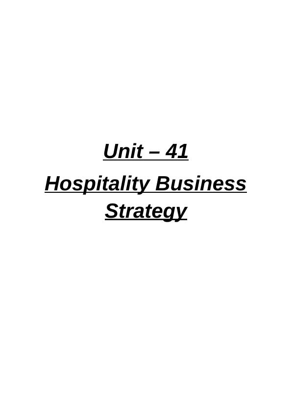 Hospitality Business Strategy: Fairmont Hotels and Resorts_1