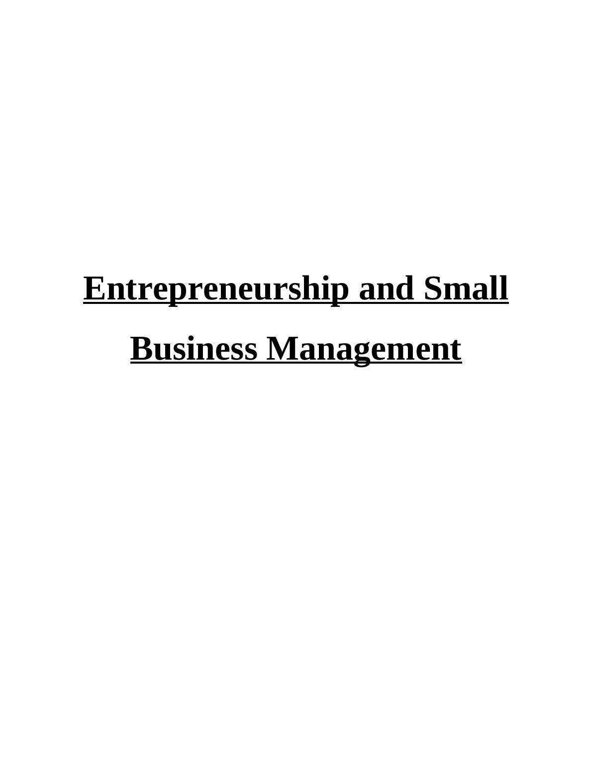 Entrepreneurship and Small Business Management : Elizabeth Gooch & EG ...