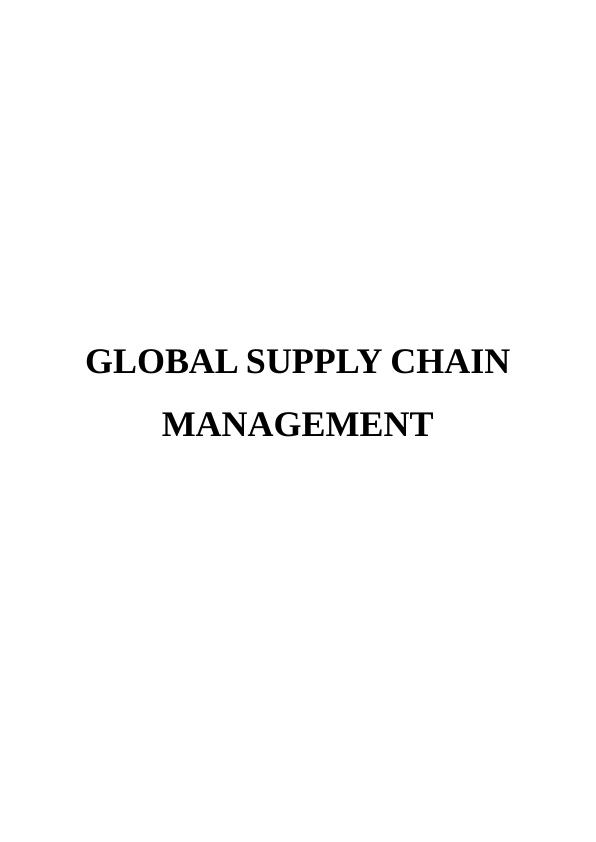 Global Supply Chain Management of Nike_1