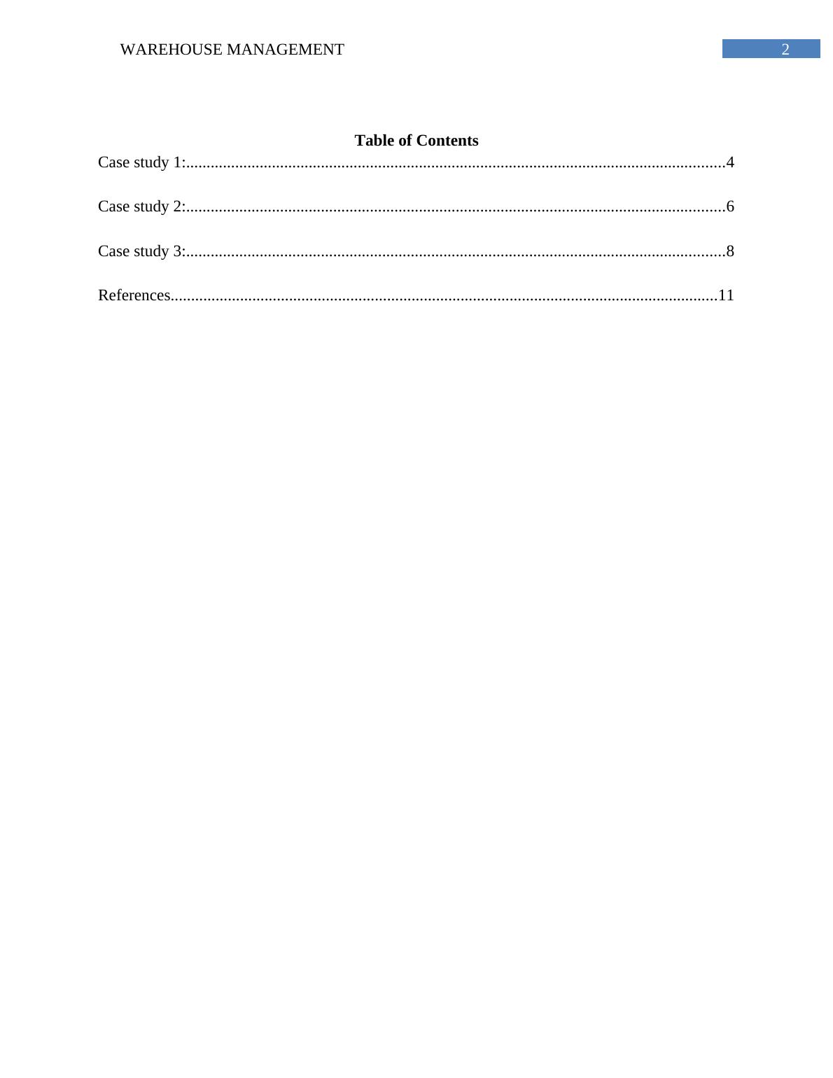 warehouse management system case study ppt