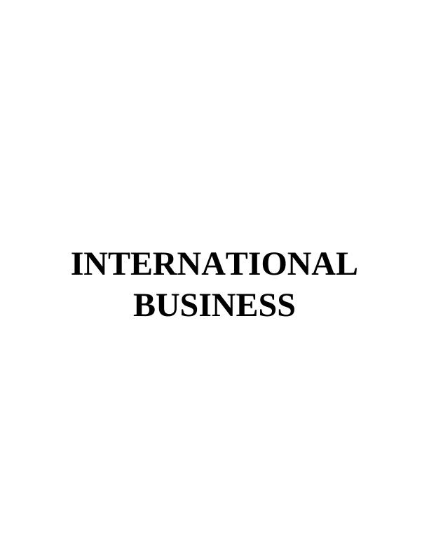 International Business: Use of Strategic Alliance in Foreign Market Expansion_1