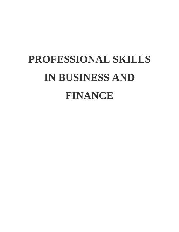 Business Management Skills : Assignment_1