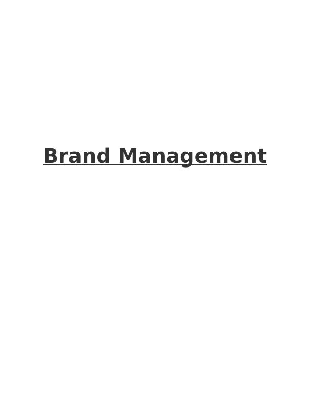 Brand Management Assignment: Nike & Adidas_1