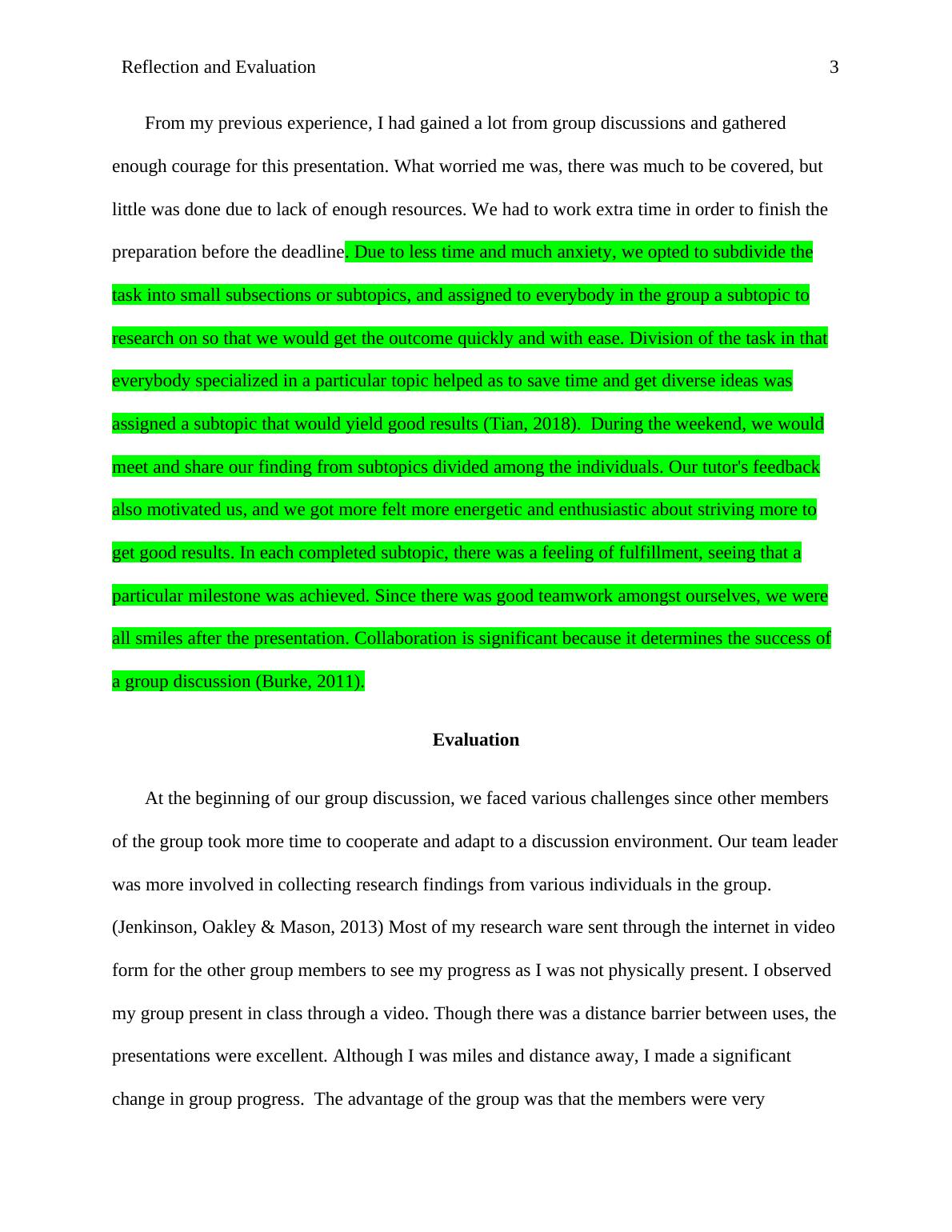 Reflection and Evaluation   Essay   2023_3