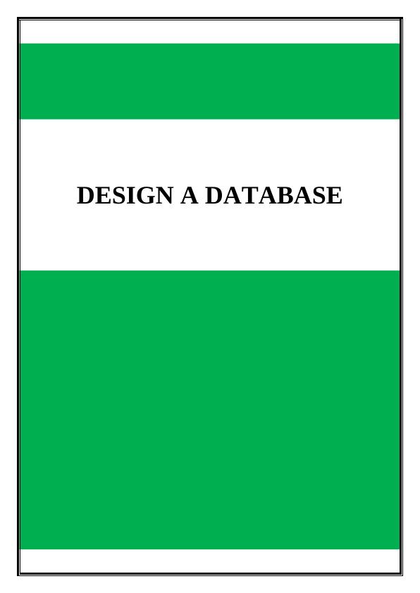 ICTDBS502 - Design a database_1