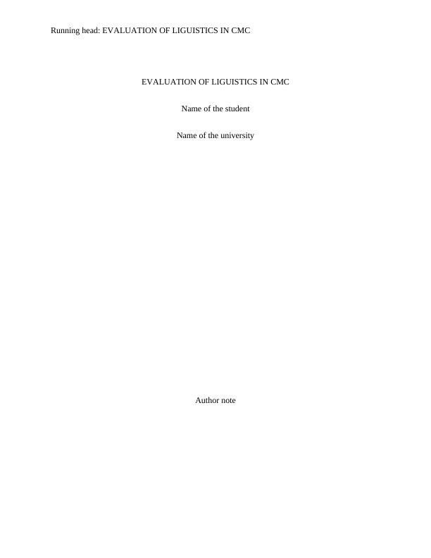 Evaluation of Linguistics in cmc PDF_1