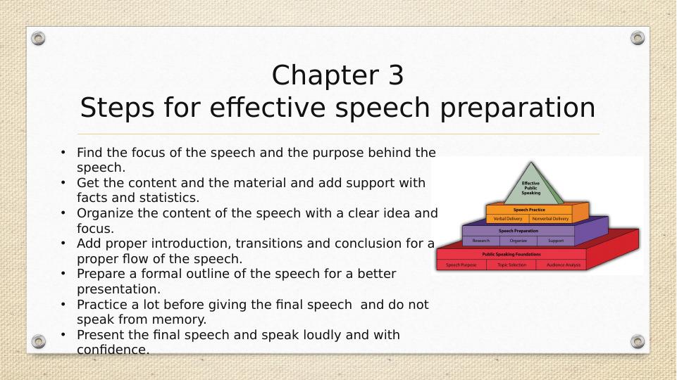 speech steps