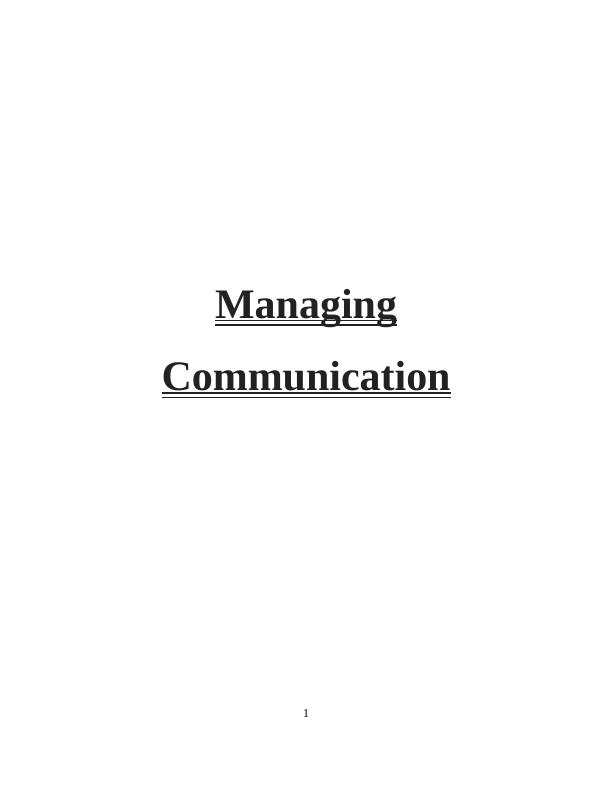 Understanding the Concept of Managing Communication_1