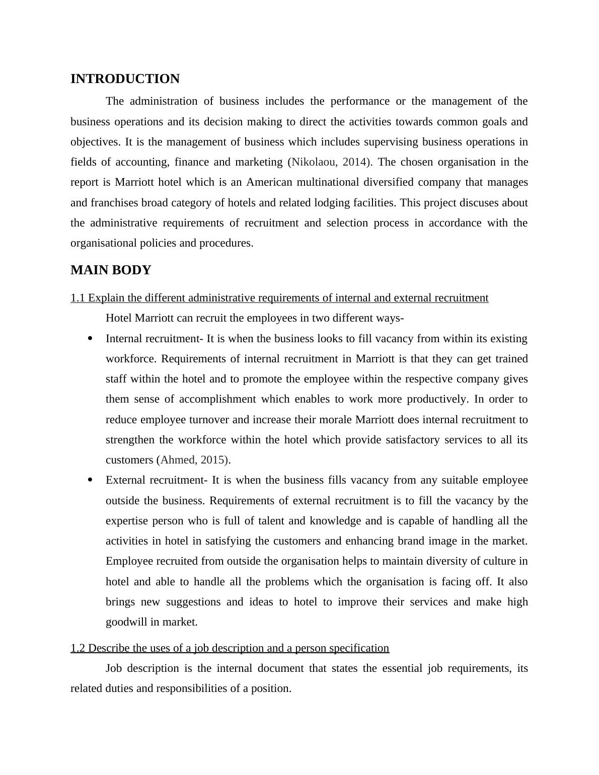 thesis on recruitment and selection process pdf