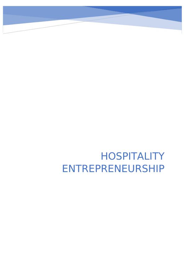 Hospitality Entrepreneurship | Study_1