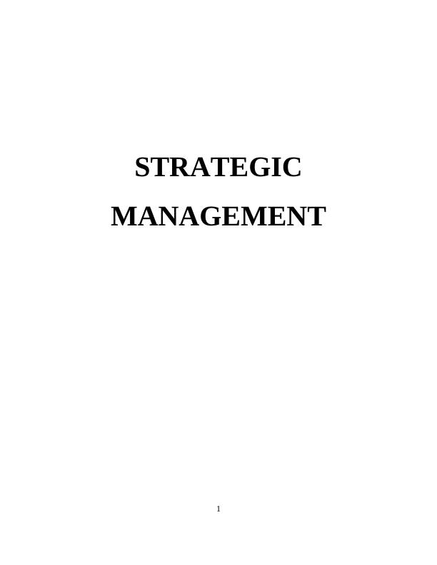 Report On Strategic Management Of Tesco & Aldi_1