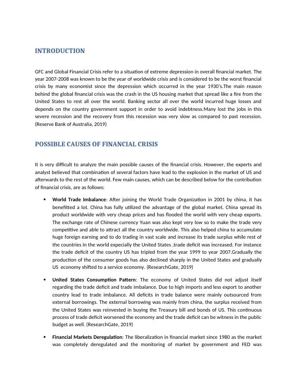 Global Financial Crisis: Causes, Effects and Lessons_2