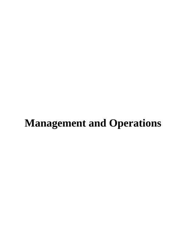 Management and Operations INTRODUCTION 3 TASK 14 P1 Different roles and characteristics of leader and manager_1