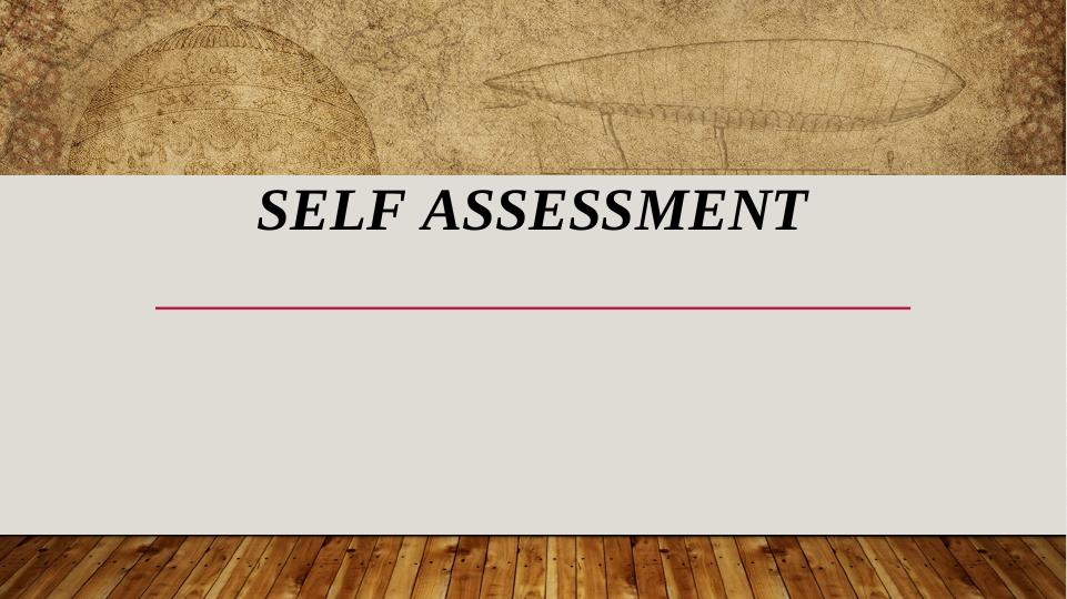 Self Assessment_1