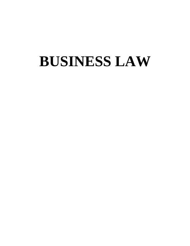 BUSINESS LAW INTRODUCTION 1 SECTION 11 TASK 11 A_1