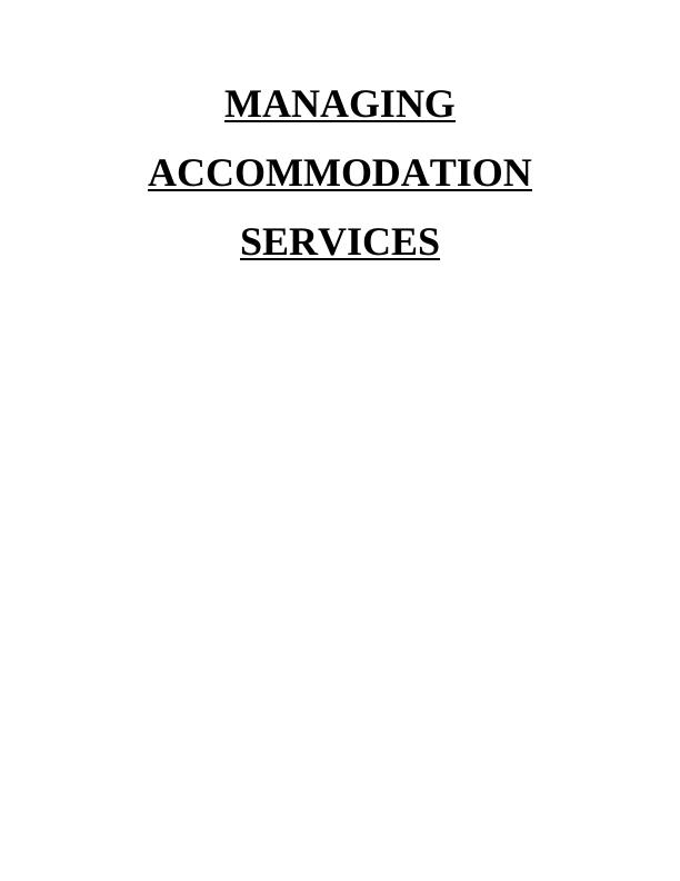 MANAGING ACCOMMODATION SERVICES INTRODUCTION 1 LO 1 1 P1_1