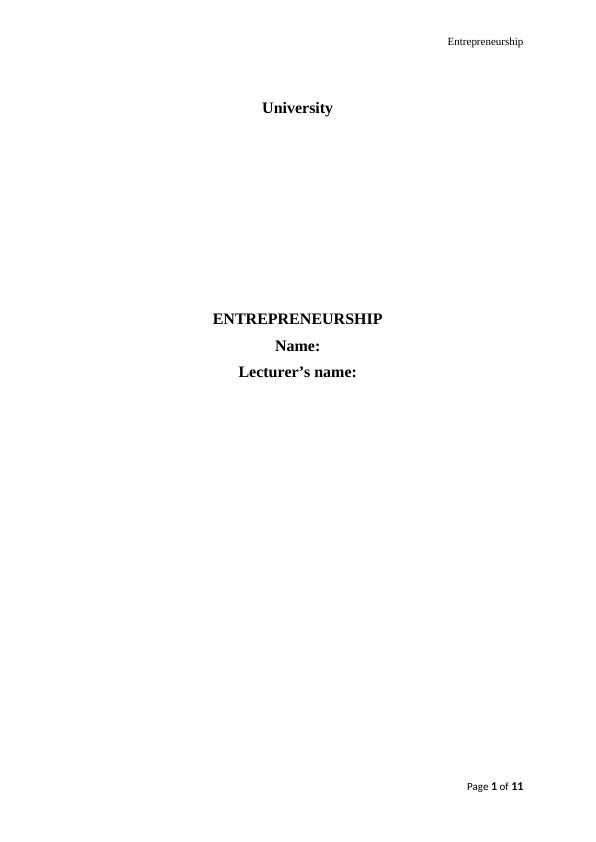 The entrepreneurship and the economy_1