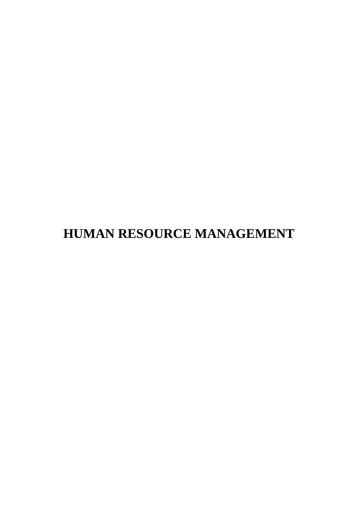 Human Resource Management Assignment |  British Airways_1