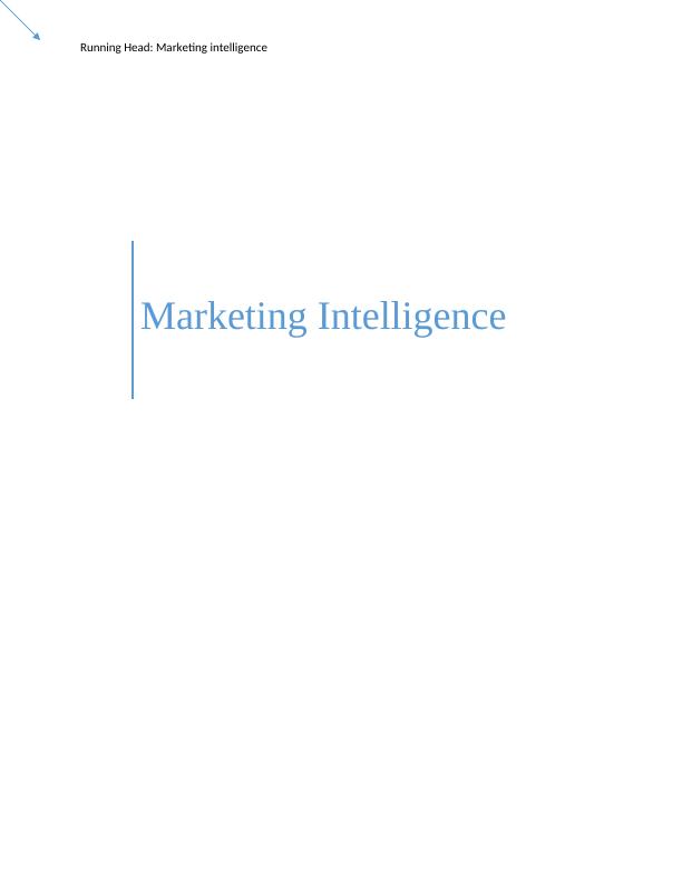 Report on the Marketing Intelligence_1