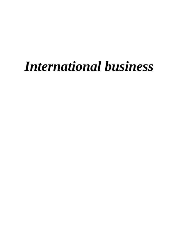 International Business: Strategic Alliances in the Airline Industry_1