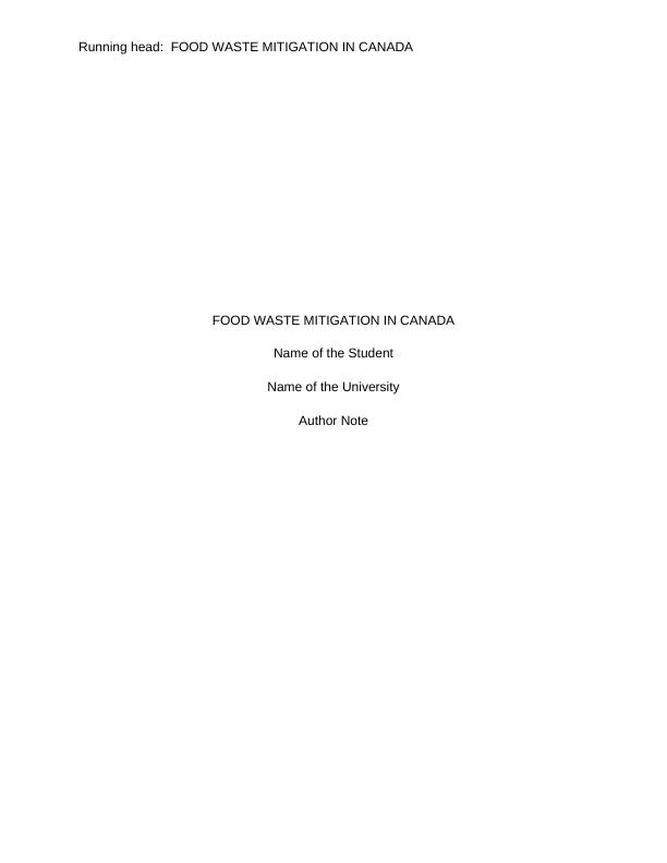 Food Waste Mitigation in Canada_1