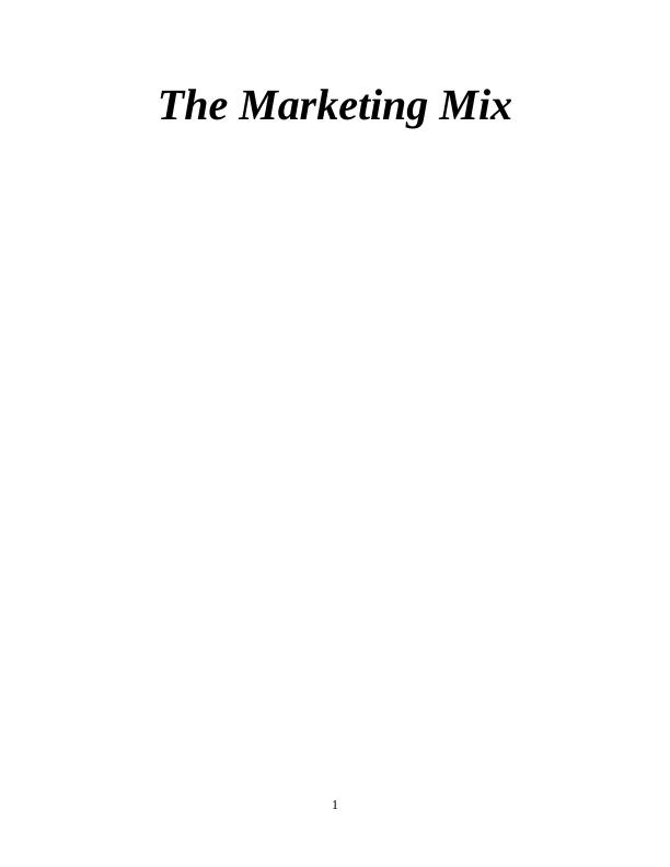 The Marketing Mix_1
