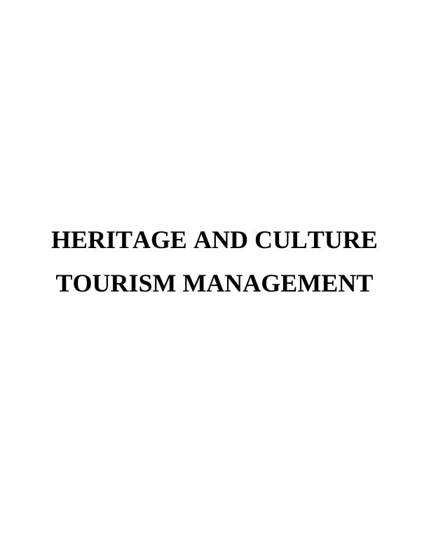 Report On Heritage & Cultural Tourism | Lhasa_1