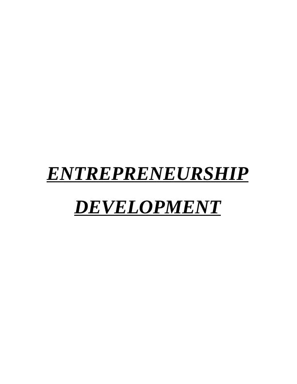 Entrepreneurship Development Solved Assignment (Doc)_1