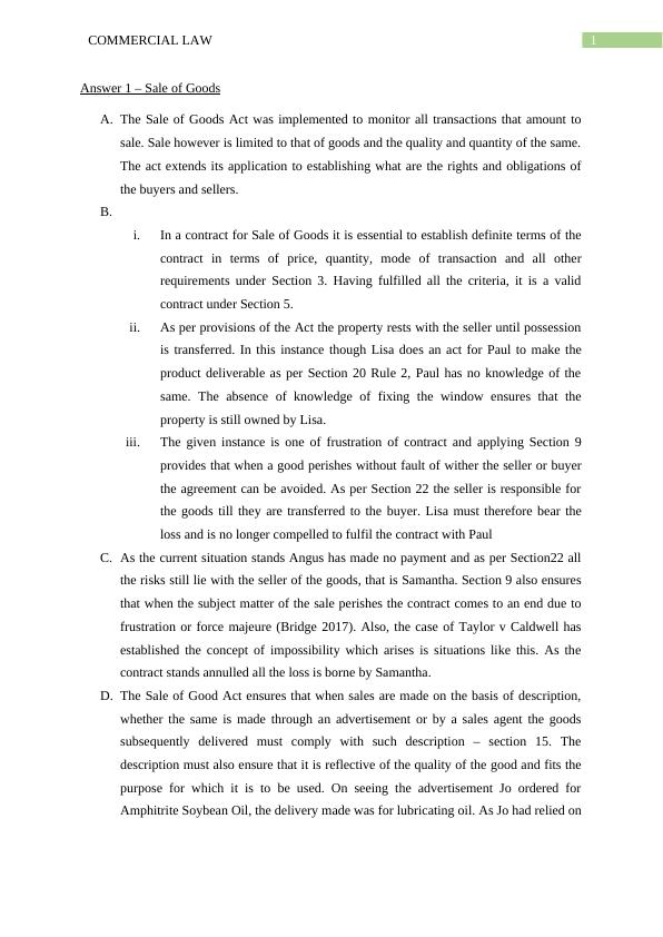 Commercial Law, Consumer Guarantees Act, Fair Trading Act, Employment