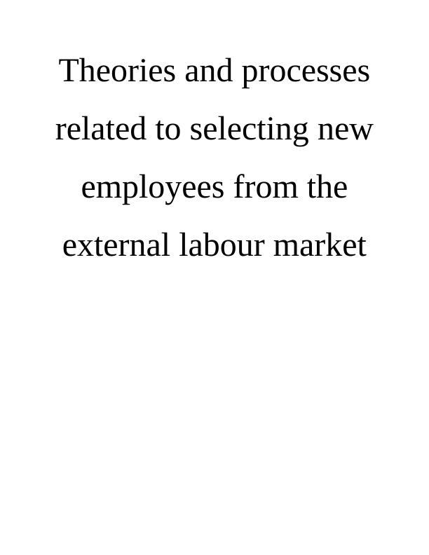 Human Resource Management Assignment (Solution) - M&S_1