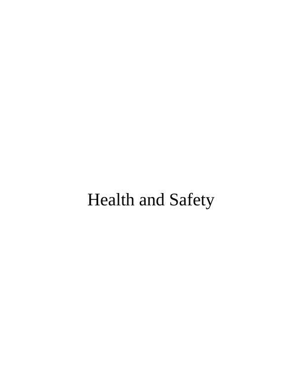 Health and Safety Assignment_1