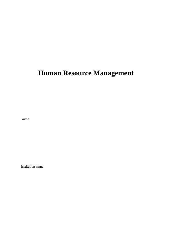 Purpose and Scope of Human Resource Management- Doc_1