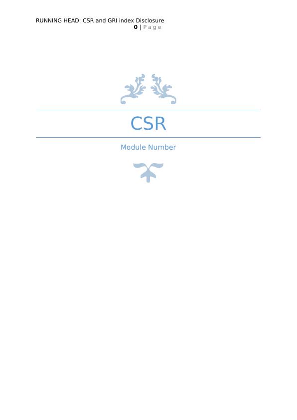 CSR and GRI index Disclosure_1
