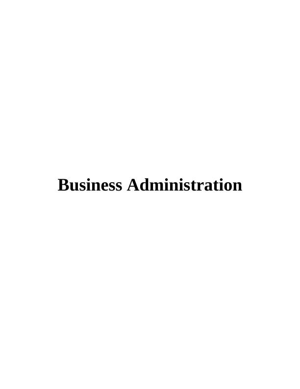 Business Administration Assignment Solved (Doc)_1