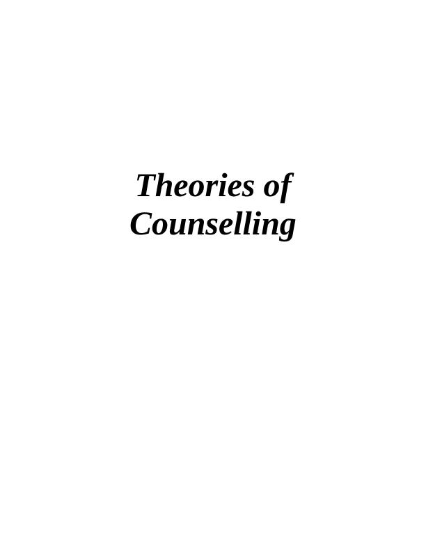 Theories of Counselling_1