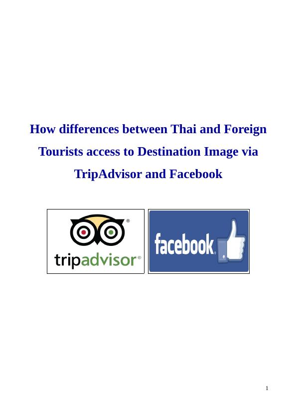 Tourism Industry Assignment | Tourism Destination Research_1