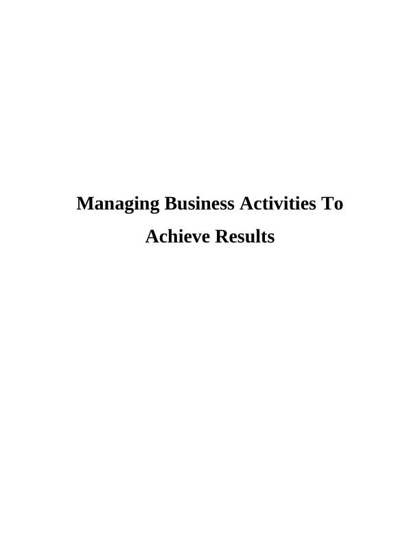 Managing Business Activities of ABC Company_1