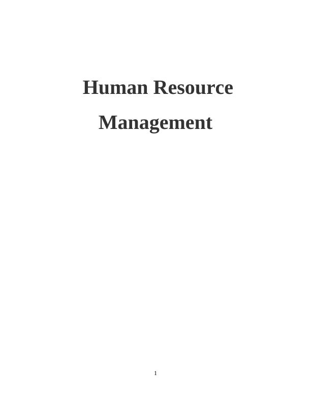 Importance of HRM Practices in an Organisation_1