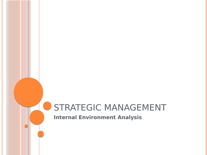 Internal Analysis in Strategic Management_1