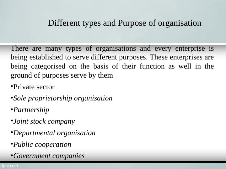 Different types and purposes of Organization_3