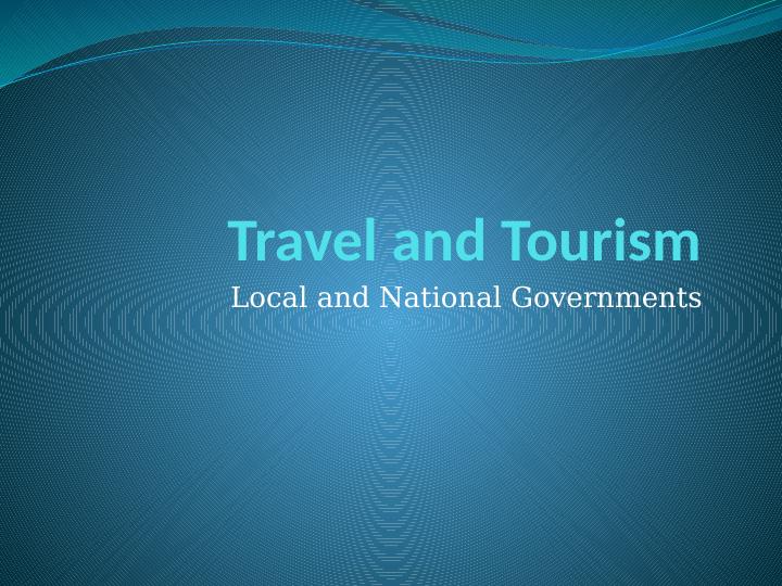 Function of Government in Travel and Tourism_1